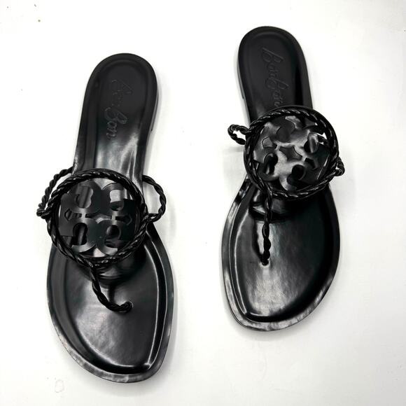 Tory Burch Women NEW NWT Tory Burch x BonBon Women\'s Miller Twist Sandals Black US 10.5